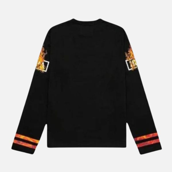 Hood by Air Ablaze Black Sweatshirt back in