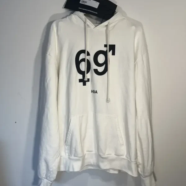 Hood by Air white 69 hoodie
